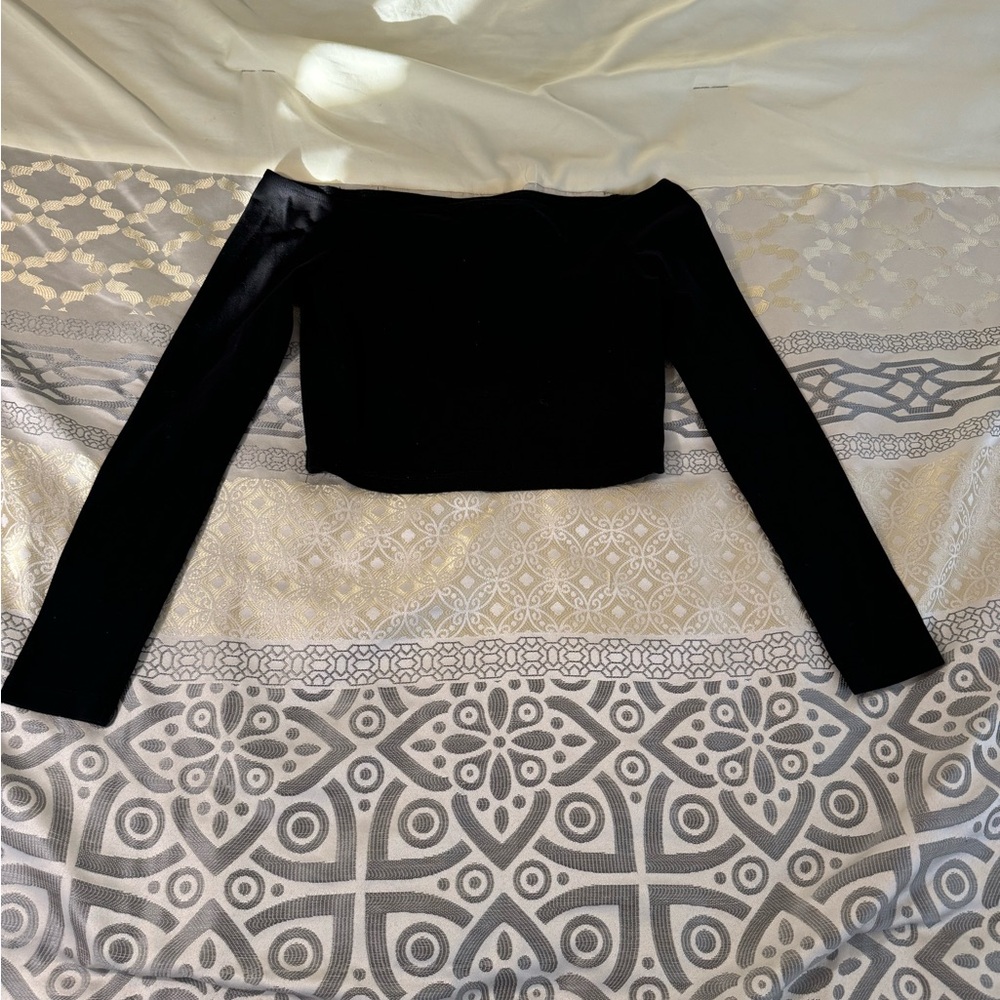 SHEIN Black Off-Shoulder Top